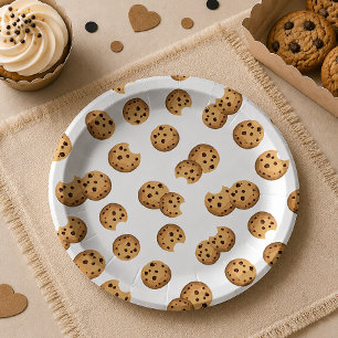 Schokolade Chip Cookies Geburtstagspapier-Teller - Pappteller