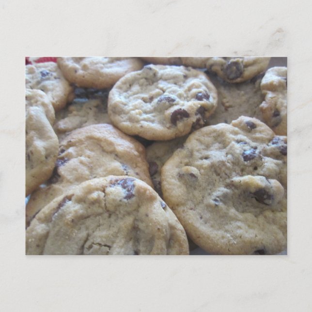 Schokolade Chip Cookies Postkarte (Vorderseite)