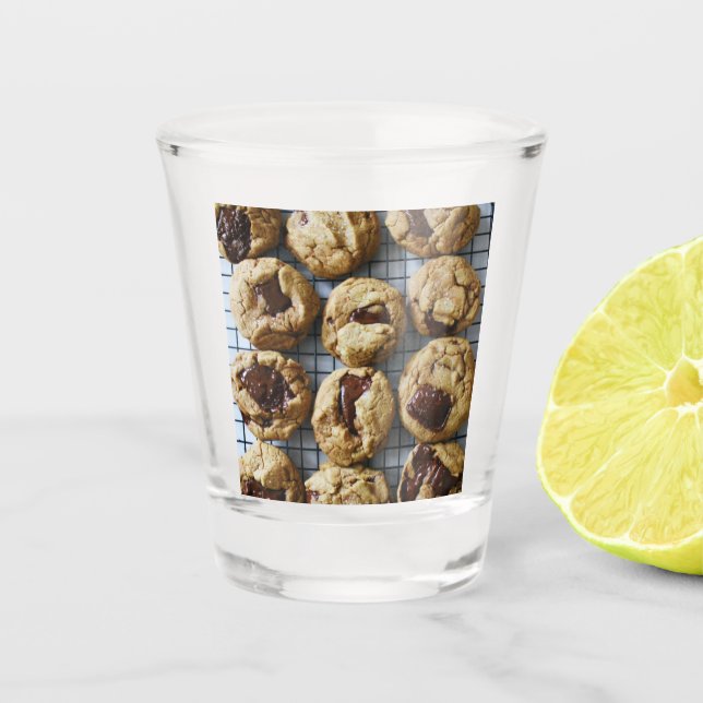 Schokolade Chip Cookies Schnapsglas (Vorderseite)