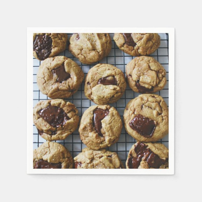 Schokolade Chip Cookies Serviette (Vorderseite)