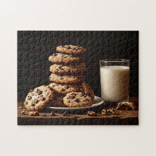 Schokolade Chip Cookies und Milch