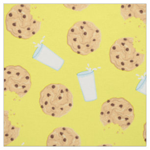 Schokolade Chip Cookies und Niedliche Milchkinder Stoff