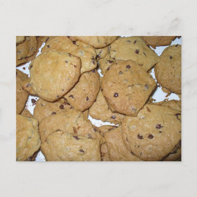 Schokolade Chip Haferflocken Cookies Postkarte (Vorderseite)