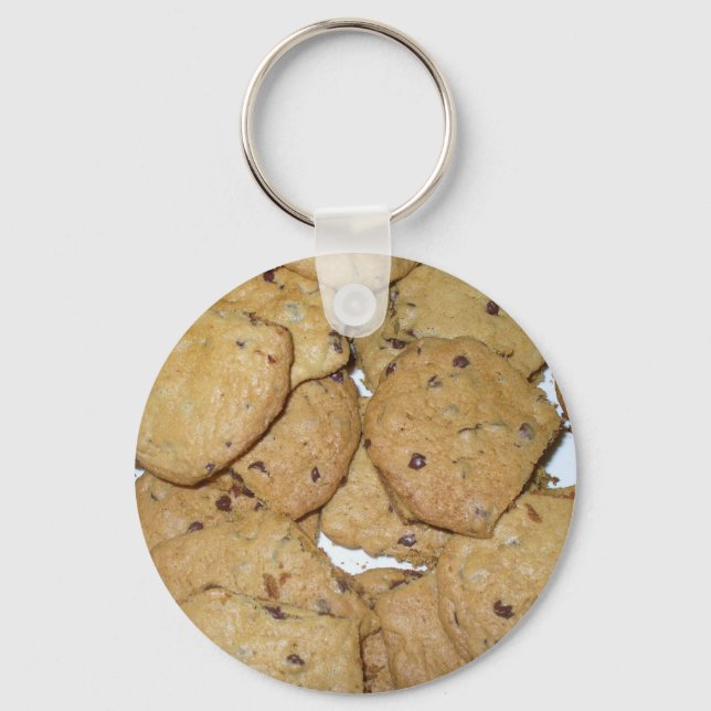 Schokolade Chip Haferflocken Cookies Schlüsselanhänger (Vorderseite)