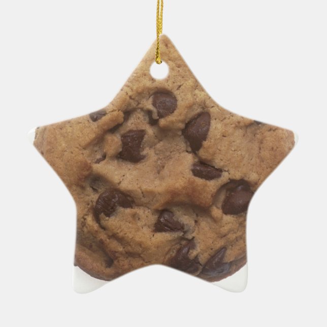 Schokolade-Chip Keramikornament (Vorne)