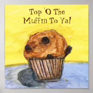 Schokolade Chip Muffin Poster