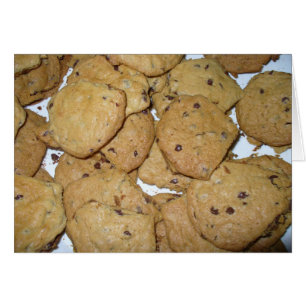 Schokolade Chip Oatmehl Cookies Card