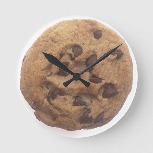 Schokolade-Chip Runde Wanduhr (Vorderseite)
