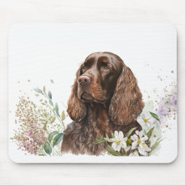 Schokolade Cocker Spanisch in Lilacs Mousepad