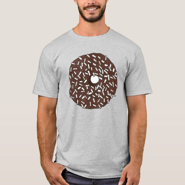 Schokolade Coconut Donut Doughnut Donuts T-Shirt (Vorderseite)