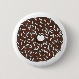 Schokolade Coconut Donut Doughnut Frühstück Küche Button