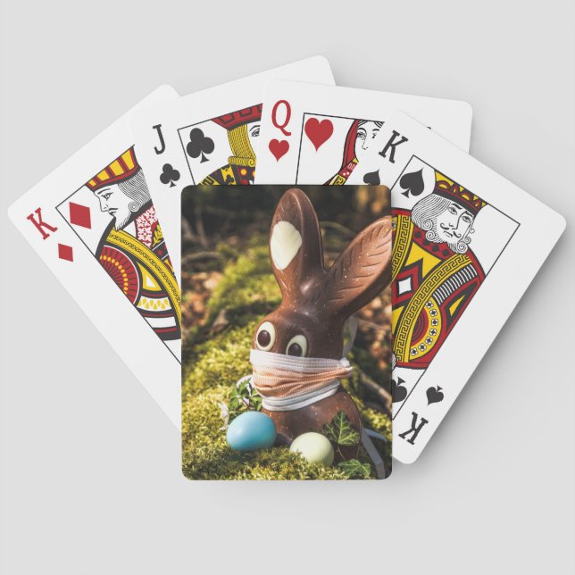 Schokolade Corona Ostersonne Spielkarten (Rückseite)
