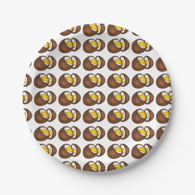 Schokolade Creme Ei Easter Bonbonplatte Pappteller (Vorderseite)