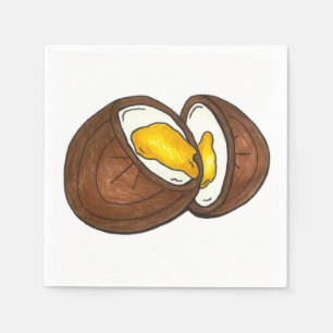 Schokolade Creme Ei Easter Candy Serviette