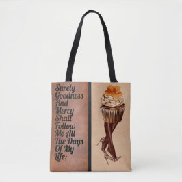 Schokolade Cupcake Lady-Psalm 23:6d Tasche
