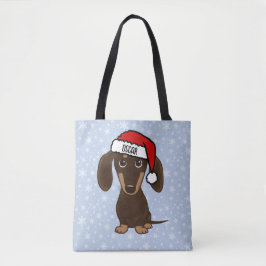 Schokolade Dackel Weihnachtsfeiertag Tasche