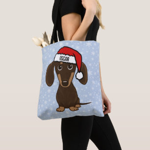 Schokolade Dackel Weihnachtsfeiertag Tasche
