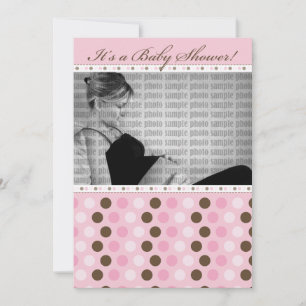 Schokolade Darling Pink Dots Kinderdusche Einladun Einladung
