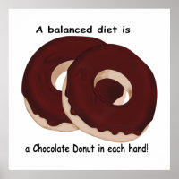 Schokolade Donut Diet drucken