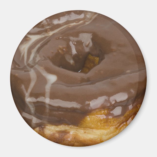 Schokolade Donut Kühlschrank oder Locker Magnet (Vorne)