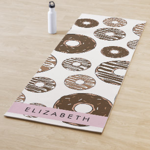 Schokolade Donuts, Karamellabüsse, Icing, Ihr Name Yogamatte