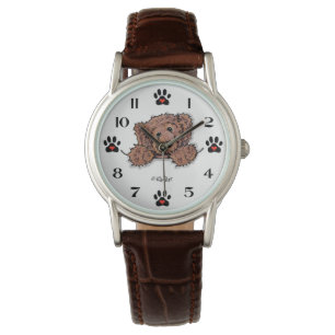 Schokolade DOODLE Hundeschau Armbanduhr