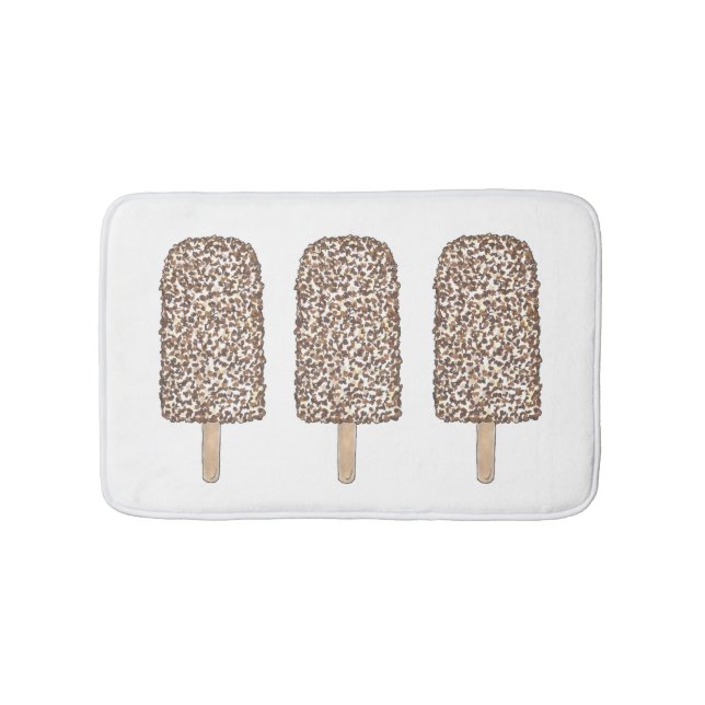 Schokolade Eclair Ice Cream Pop Popsicle Feinschme Badematte (Vorderseite)