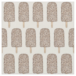 Schokolade Eclair Ice Cream Pop Popsicles Fabric Stoff