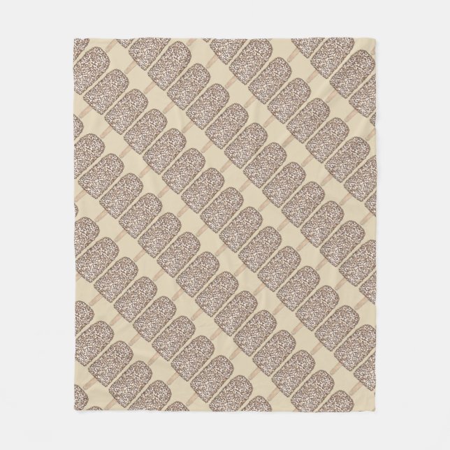 Schokolade Eclair Ice Cream Popsikel Fleecedecke (Vorderseite)