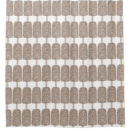 Schokolade Eclair Ice Creme Popsicle Duschvorhang