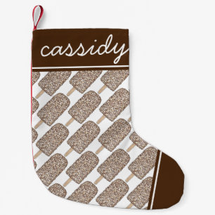 Schokolade Eclair Ice Popsicle Junk Food Kleiner Weihnachtsstrumpf