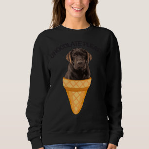 Schokolade-Eis-Schokolade-Labrador-Retriever-Hund Sweatshirt