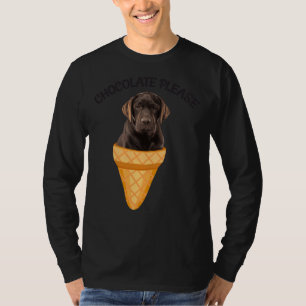 Schokolade-Eis-Schokolade-Labrador-Retriever-Hund T-Shirt