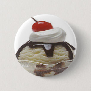Schokolade Eiscreme Sundae Button