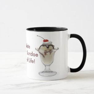 Schokolade Eiscreme Sundae Tasse