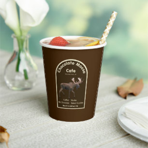 Schokolade Elch Café Papierkäppchen Pappbecher
