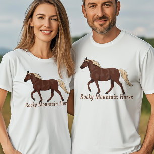 Schokolade Flaxen Rocky Mountain Horited T-Shirt