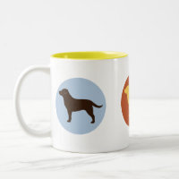 Schokolade, Gelb und Schwarz-Labrador-Retrievers