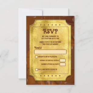 Schokolade Golden Ticket Bat Bar Mitzvah UAWG RSVP Karte