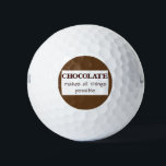Schokolade Golfball<br><div class="desc">Schokolade Spaß - Schokolade macht alles möglich - Menschen zusammenbringen!</div>