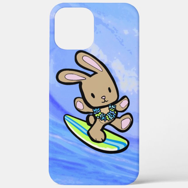 Schokolade Hawaiian Surfen Limon und blau Case-Mate iPhone Hülle (Rückseite)