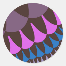 Schokolade Himbeerenskala Runder Aufkleber