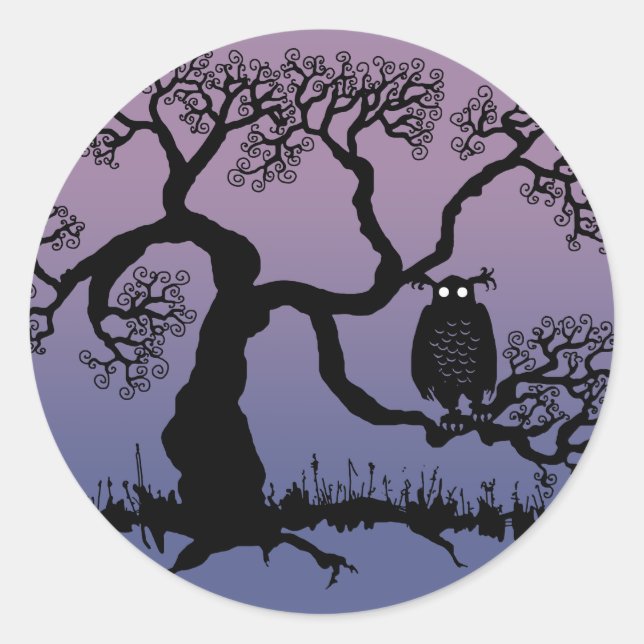 Schokolade im Baum Runder Aufkleber (Vorderseite)