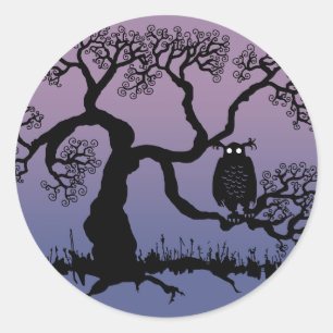 Schokolade im Baum Runder Aufkleber