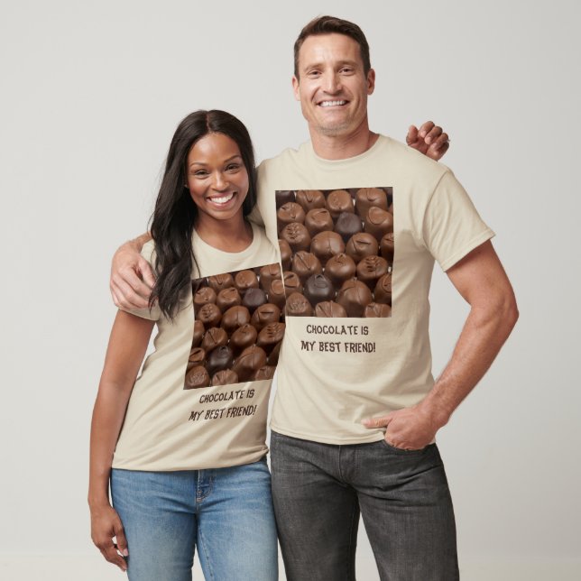 Schokolade ist mein bester Freund Trüffel Unisex T-Shirt (Unisex)