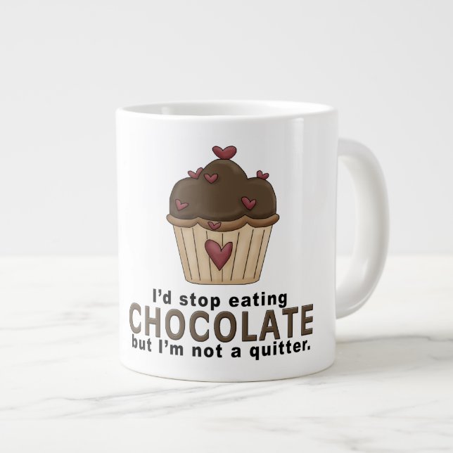 Schokolade- Jumbo-Tasse (Vorderseite Rechts)