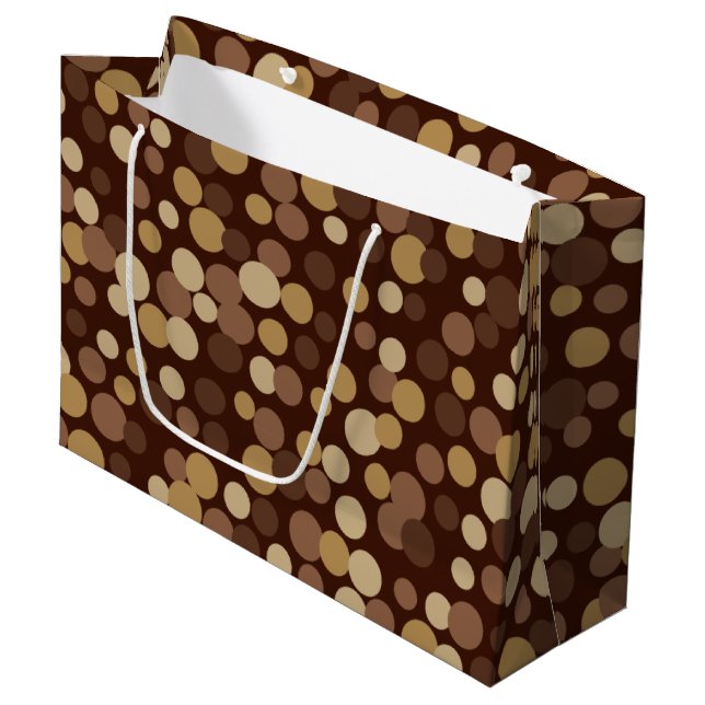 Schokolade Kaffee Dosen Große Geschenktasche Geschenktüte (Vorderseite Schrägansicht)