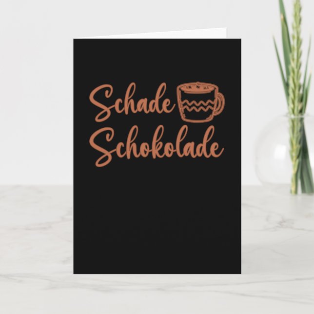 Schokolade Kakao Sprichwort Ciao Kakao Karte (Vorderseite)