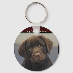 Schokolade Labdrador Retriever-Schlüsselanhänger Schlüsselanhänger