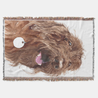 Schokolade Labradoodle Decke